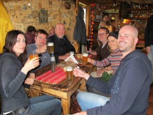 group at microbrewery el chalten argentina