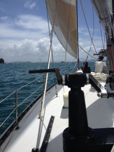 Sails set, we head out