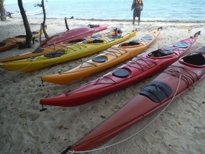 Kayaks in the Island Expeditions fleet