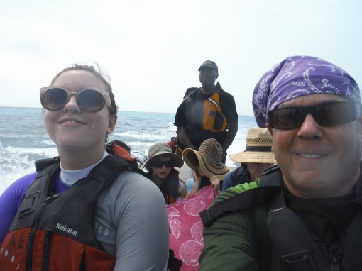 shuttling to the blue hole in belize