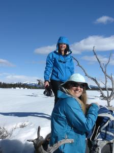 Valerie and April at lunch
