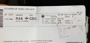 Air France Boarding Pass